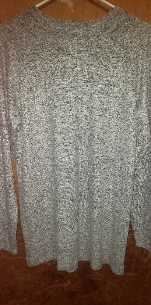 Heather gray light sweater tee - Picture 2 of 3